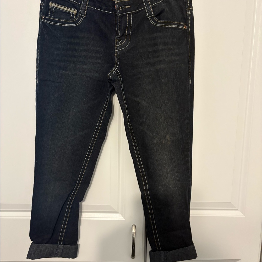 BONGO Dark Wash Cropped Jeans